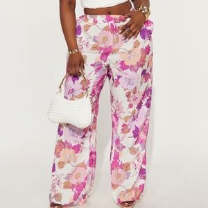 Women’s Floral Wide Leg Pants
